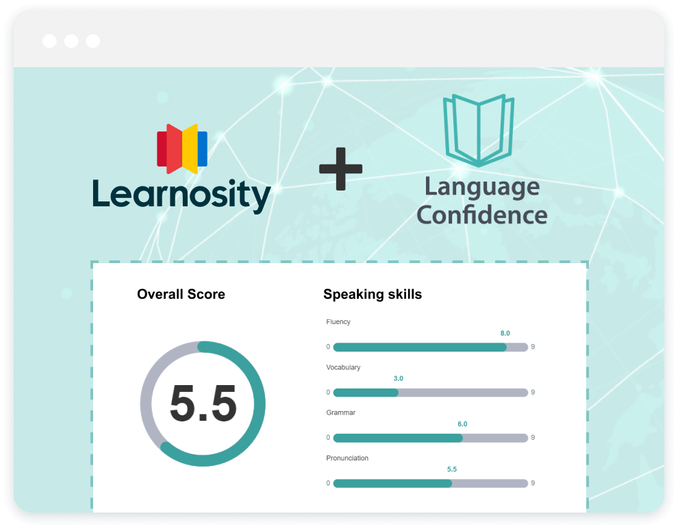 Language Confidence Partnership with Learnosity