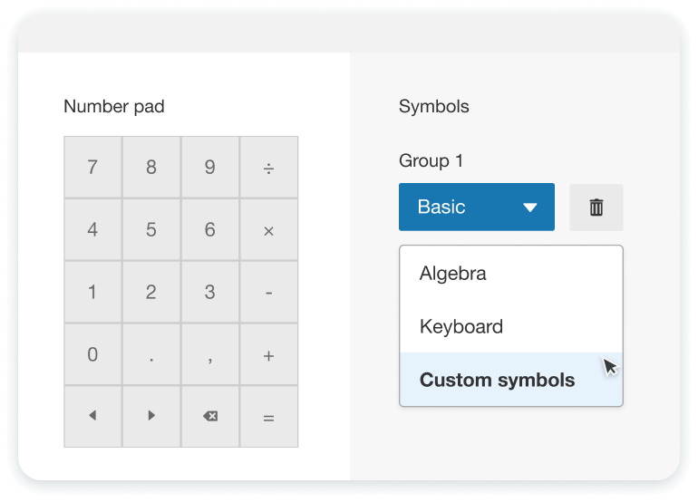 Easier authoring with custom formula keypads
