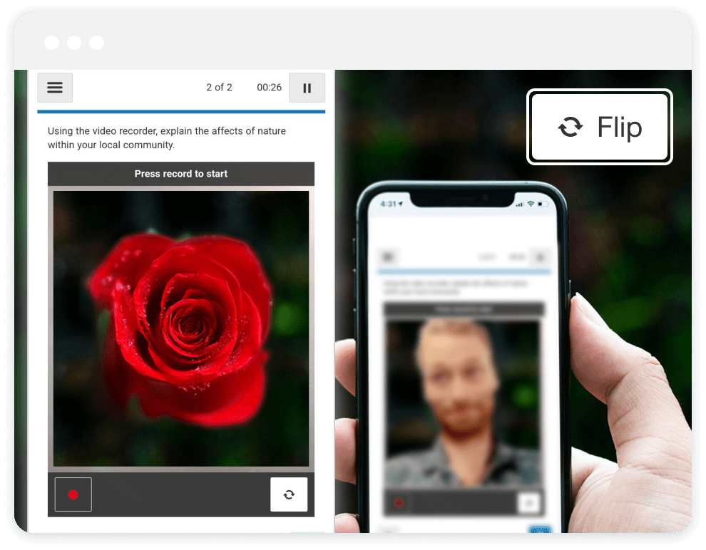 Flip camera input source
