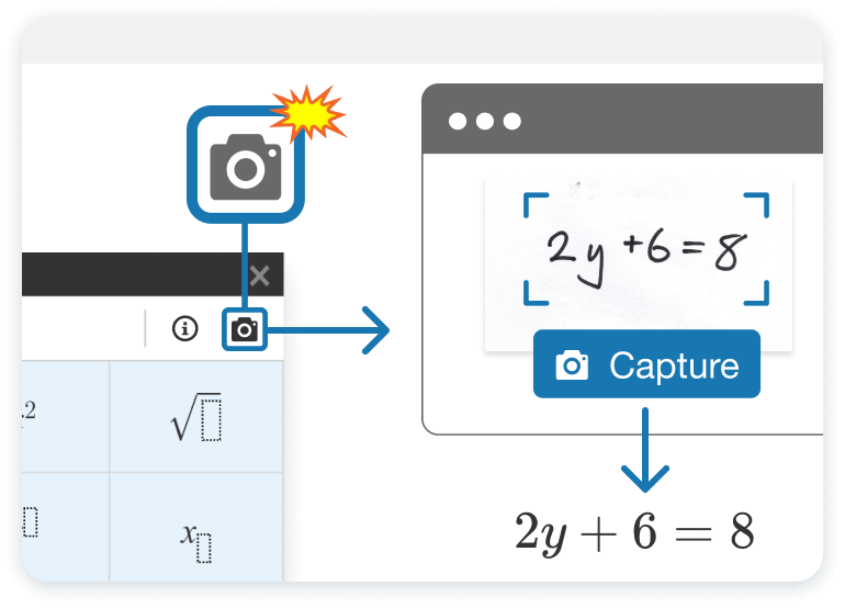 Multimodal Math input including image capture 