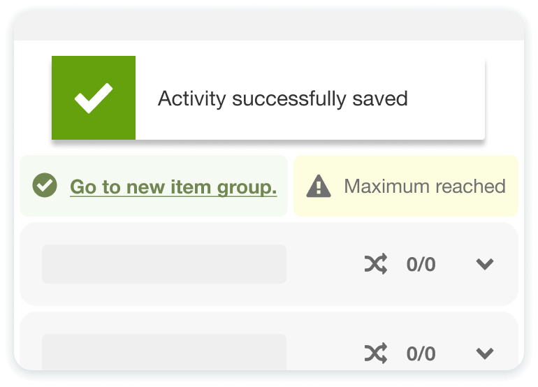 Updates to random activities